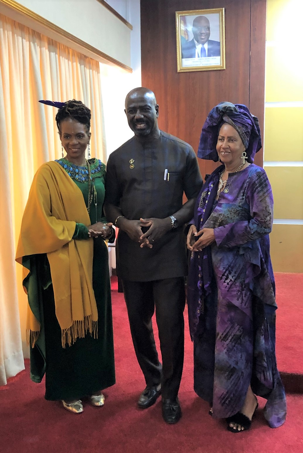 Read more about the article Ghana’s Diaspora Affairs Office Meets With Queen Afua’s Wellness Delegation