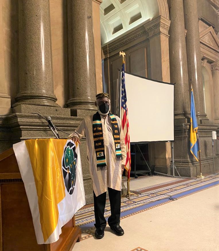 Read more about the article 6th Region of Africa Flag Presented in Philadelphia